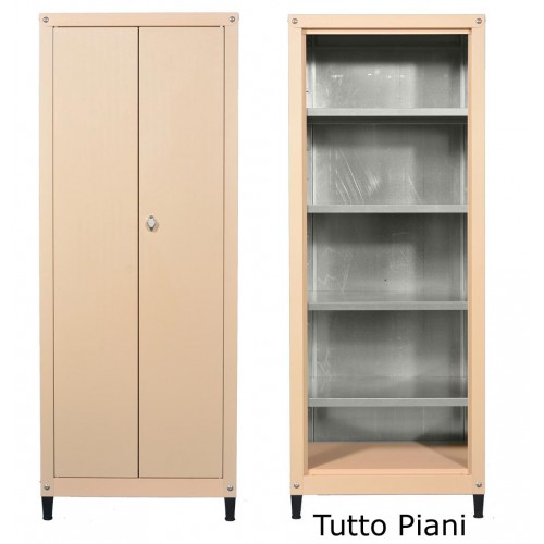 Mobile in metallo H 155 x L 60 tutto piani per esterno zincoplastificati