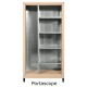 Mobile in metallo H 155 x L 80 tutto portascope per esterno zincoplastificati