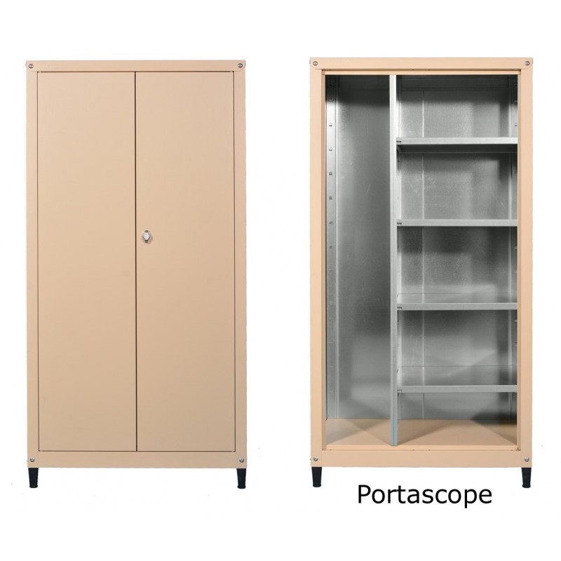 Mobile in metallo H 155 x L 80 tutto portascope per esterno zincoplastificati