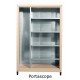 Mobile in metallo H 155 x L 100 tutto portascope per esterno zincoplastificati