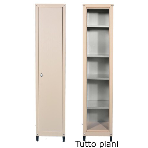 Mobile in metallo H 185 x L 40 tutto tutto piani per esterno zincoplastificati
