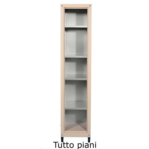 Mobile in metallo H 185 x L 40 tutto tutto piani per esterno zincoplastificati