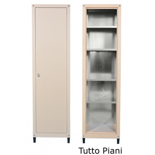 Mobile in metallo H 185 x L 50 tutto tutto piani per esterno zincoplastificati