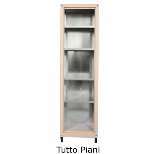 Mobile in metallo H 185 x L 50 tutto tutto piani per esterno zincoplastificati