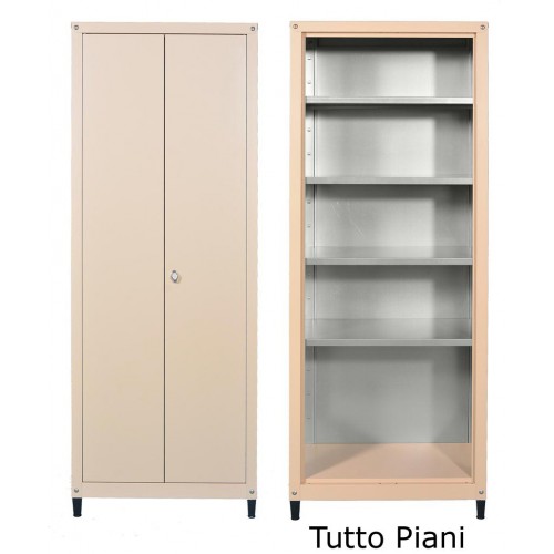 Mobile in metallo H 185 x L 70 tutto piani per esterno zincoplastificati