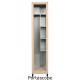 Mobile in metallo H 185 x L 40 portascope per esterno zincoplastificati