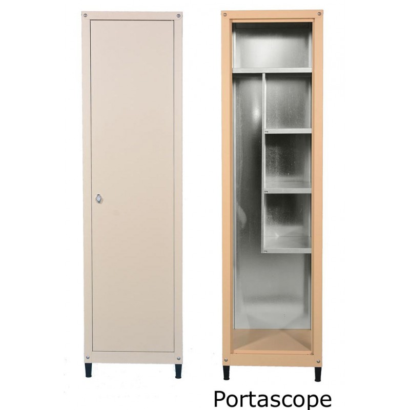 Mobile in metallo H 185 x L 50 portascope per esterno zincoplastificati
