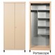 Mobile in metallo H 185 x L 80 portascope per esterno zincoplastificati