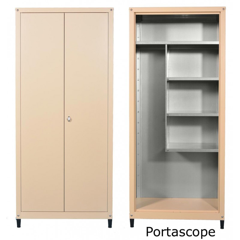 Mobile in metallo H 185 x L 80 portascope per esterno zincoplastificati