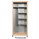 Mobile in metallo H 185 x L 80 portascope per esterno zincoplastificati