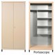 Mobile in metallo H 185 x L 90 portascope per esterno zincoplastificati