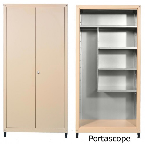 Mobile in metallo H 185 x L 90 portascope per esterno zincoplastificati