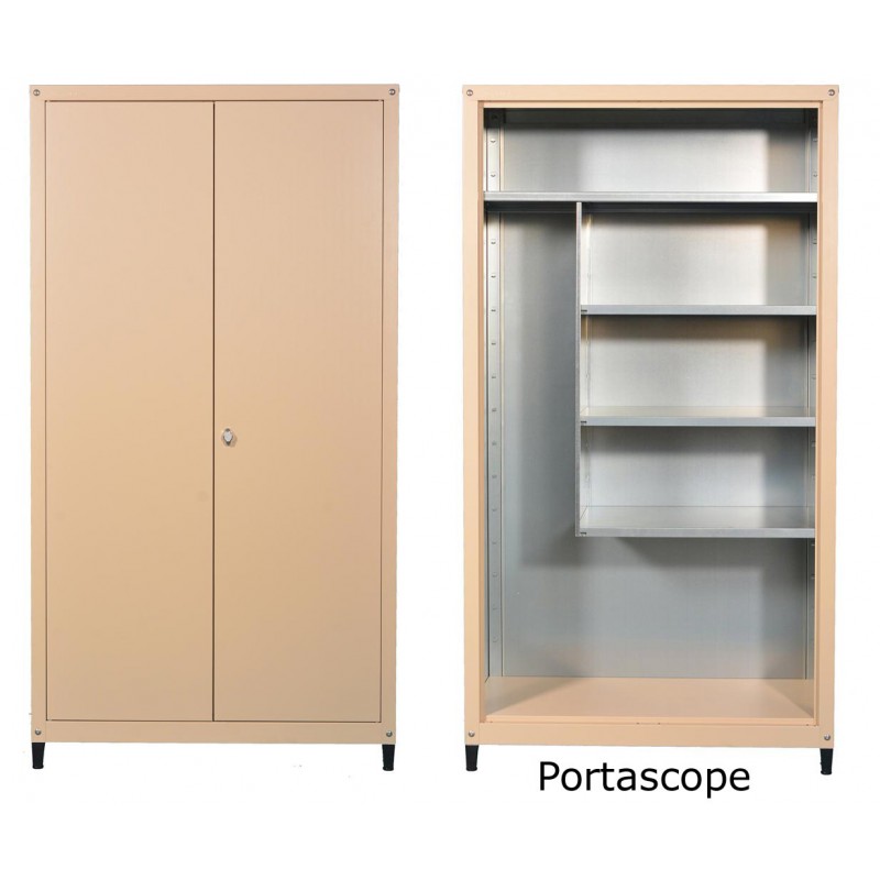 Mobile in metallo H 185 x L 100 portascope per esterno zincoplastificati