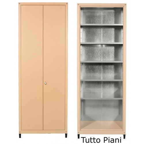 Mobile in metallo H 220 x L 80 tutto piani per esterno zincoplastificati