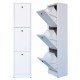 Mobile in metallo H 145 x L 36 x P 25 differenziata a 3 secchi per esterno zincoplastificati