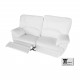 Divano 2 posti Relax 2 recliner totali in ecopelle morbida