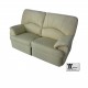 Divano 2 posti Relax 2 recliner totali in ecopelle morbida