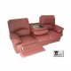 Divano 3 posti Relax 2 recliner totali in  tessuto modello Luca