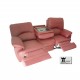 Divano 3 posti Relax 2 recliner totali in  tessuto modello Luca