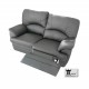 Divano 2 posti Relax 2 recliner totali in ecopelle morbida