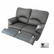 Divano 2 posti Relax 2 recliner totali in ecopelle morbida