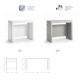 Tavolo consolle allungabile  44x90- 186x90 modello Adele