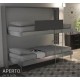 Letto castello a scomparsa con scaletta protezione