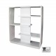 Libreria moderna salotto soggiorno laccato lucido bianco modello Piero