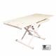 Tavolo saliscendi allungabile vetro tavolo salotto modello Jordan Extra White