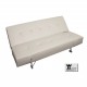 Divano letto in ecopelle click clack modello Marcy