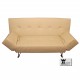 Divano letto in ecopelle click clack modello Marcy