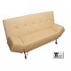 Divano letto in ecopelle click clack modello Marcy