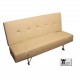 Divano letto in ecopelle click clack modello Marcy