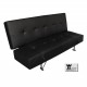 Divano letto in ecopelle click clack modello Marcy